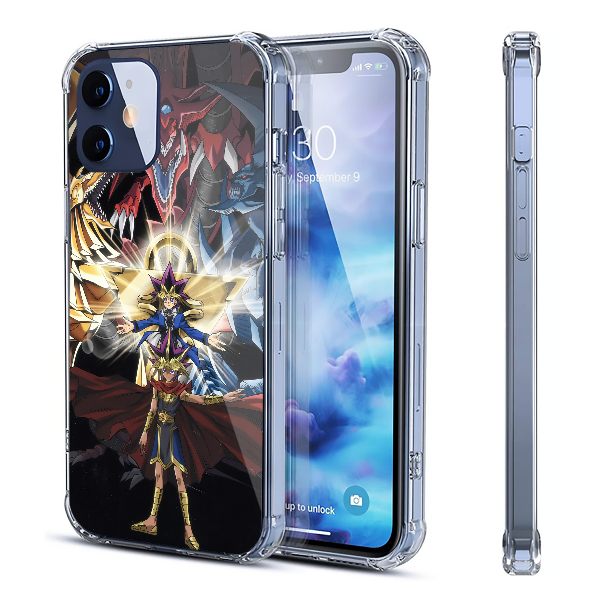 （画像用） 遊☆戯☆王 Yu-Gi-Oh! 【iPhone 12シリーズ対応】透明スマホケース（クリアソフトケース）